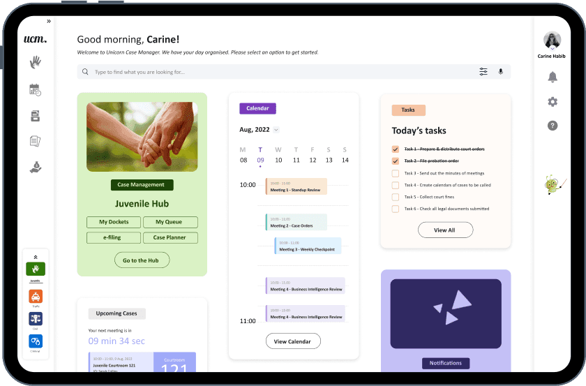 SECURE, INTELLIGENT CONNECTED CASE MANAGEMENT 